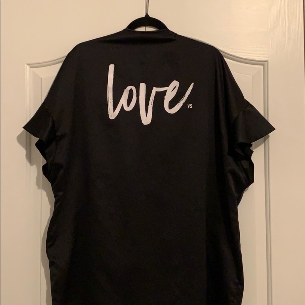 Victoria’s Secret Black Satin Kimono